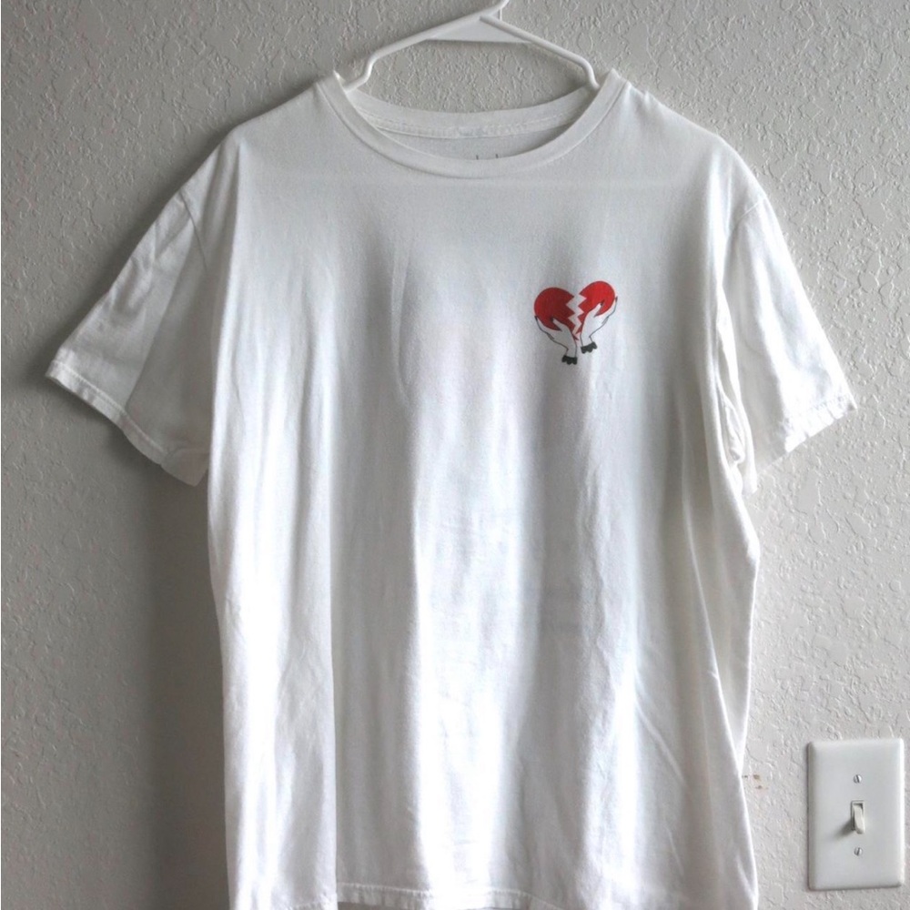 White Heart Graphic Tee